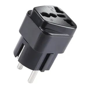 Portable Charger Charge Head Universal Mini UK Plug to EU Plug Power Socket Travel Adapter