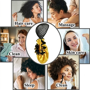 Bonnet <span class=keywords><strong>de</strong></span> <span class=keywords><strong>nuit</strong></span> 2-en-1 en satin et résille, bonnet <span class=keywords><strong>de</strong></span> sommeil en satin <span class=keywords><strong>de</strong></span> luxe double couche, protecteur <span class=keywords><strong>de</strong></span> tresses, bonnet <span class=keywords><strong>de</strong></span> <span class=keywords><strong>nuit</strong></span> en satin <span class=keywords><strong>pour</strong></span> <span class=keywords><strong>cheveux</strong></span> longs - Product Image 3