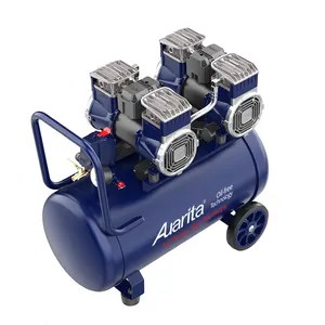 Auarita Fornecimento de fábrica 800 W * 2 / 1.07 HP * 2 Dupla Silenciosa Sem Óleo Multifuncional Compressor de Ar