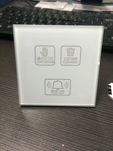 Modern beyaz 220V kablosuz panelli kapı Bell daire ve Villa için otel odası numarası işareti ile fiş güç kaynağı - Product Image 5