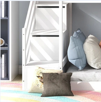 Sofá Cama Plegable Verde Pequeño para Dos Niños con Escritorio y Estructura Tipo Loft para Adultos, Precio de Fábrica, Construcción de Madera Contrachapada para Uso en Dormitorio