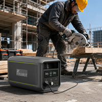 Station d'alimentation portable FOSSiBOT 3000W 2048Wh, charge rapide, UPS, générateur solaire pour la maison, le camping, l'alimentation de secours en cas d'urgence