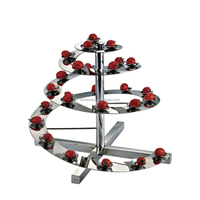 Buffet Traiteur Décorations Buffet De Luxe Or En Acier Inoxydable Buffet Présentoir De Nourriture Spirale Cocktail Stand pour La Fête De Mariage