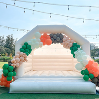 Château de saut gonflable OEM rose en PVC avec ventilateur château gonflable personnalisé avec rebond à louer