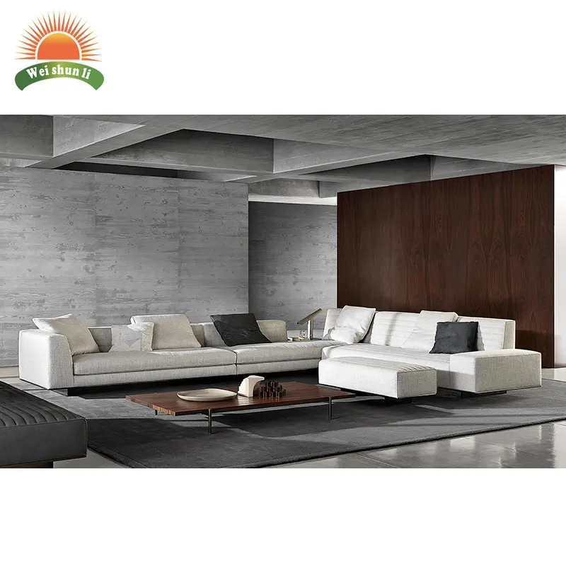 New Furniture L Shape Couch Lounge Sectionals Sofa Modern Luxury Feather Modular Living Room Sofa
