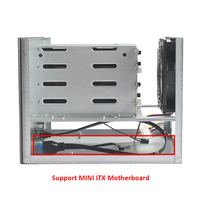 RGeek 4 Bay Kecil Bentuk Faktor Jaringan Terpasang Penyimpanan ITX Nas Server Cases Enclosure untuk Penyimpanan Cloud Rumah