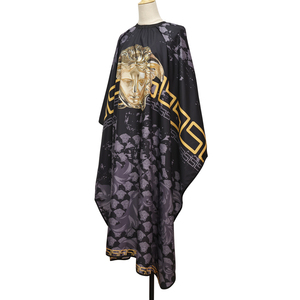 Tabliers de coiffeur en Polyester à motif de coupe de cheveux Capes de barbier tabliers de rasage châles de coiffeur tissu de barbier - Product Image 5
