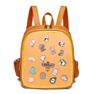 pin bag manufacturers custom design ita backpack with clear window back pack bag women designer Itabag pins display backpack