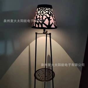 Solar Outdoor Floor Lamp Iron Body Led <b>Light</b> Sensor Control For Balcony Garden Decoration - Product Image 3