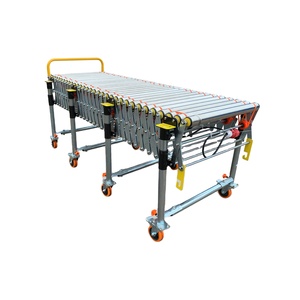 קו מסוע גלילי גמיש ממונע להעמסה ופריקה של קרטונים, מסוע רצועה אוטומטי להעברת קרטונים - Product Image 1