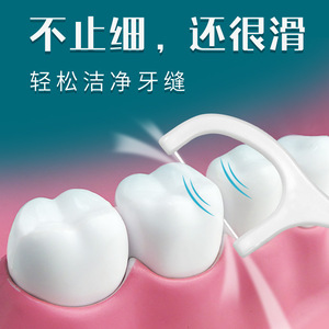 Cure-dents à fil dentaire 50 pièces ultra-fins et lisses pour nettoyer les espaces interdentaires, cure-dents jetables - Product Image 1