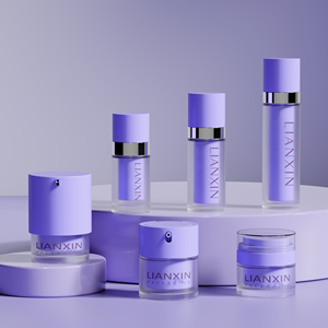 Set di Packaging Cosmetico di Lusso a Doppia Parete Senza Aria, Vasetti in <span class=keywords><strong>Vetro</strong></span> da 15g 30g 50g, Flaconi con Pompa <span class=keywords><strong>Sottovuoto</strong></span> da 15ml 30ml 50ml 100ml - Product Image 1