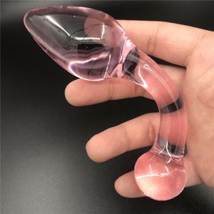 Sex Toy Crystal Dildo SM Game Play Erotic Adult Products Gold Glass Dildo For Female - Product Image 4