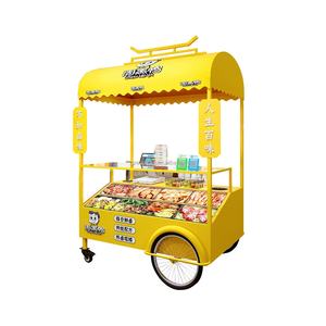 Chariot de nourriture mobile d'extérieur, petit chariot de restauration rapide, chariot de marché, kiosque de centre commercial, stand d'événement, promotion, marché nocturne, chariot à pousser - Product Image 2