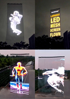 Affichage de tapis magique volant LED ciel nocturne pour la publicité créative Drone levage écran de tapis volant LED