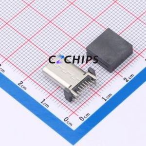 TYPE-C 16P LCH13.7-A 143 USB Connector Through hole Component (THT) Connector Type-C Female Through Hole 16P - Product Image 2