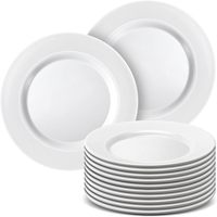 Vaisselle en Mélamine Plats Blancs pour Restaurant