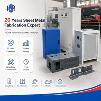 Fabrication sur mesure de pièces en tôle par découpe laser, pliage CNC, soudage et rivetage à la presse pour armoires industrielles