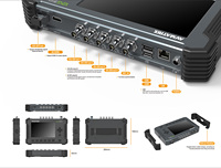 AVMATRIX PG4K 12G-SDI HDMI 2.0 Video Pattern Generator 4K60 Penguji Sinyal dengan Layar 5" Baterai 5000mAh SFP untuk Siaran