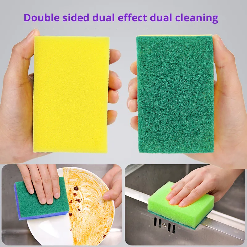 Household kitchen sponge dishwashing cloth high-density sponge wiping cleaning cloth