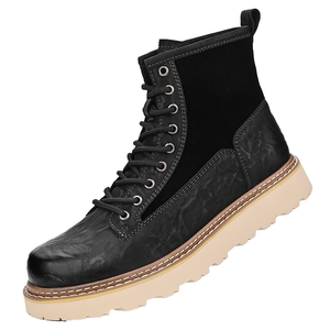 Botas de Hombre en Stock, Hechas a Mano, con Cordones, de Cuero Genuino, Altura al Tobillo, Plantilla de Goma, para Invierno, Otoño y Verano - Product Image 3