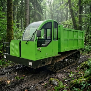 Oferta Especial: Dumper Hidráulico de 8T con Orugas de Goma para Todo Tipo de Terreno, Agricultura, Construcción y Transporte Todoterreno - Product Image 1
