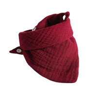 Bavoirs pour bébé en mousseline de coton biologique bandana coloré blanc uni à séchage rapide de qualité supérieure standard européen élevé