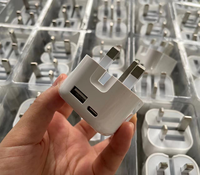 Chargeur rapide PD 35W à double port USB C et USB A, chargeur mural avec prise pliable, adaptateur secteur pour iPhone 15 14 13 MacBook Air iPad