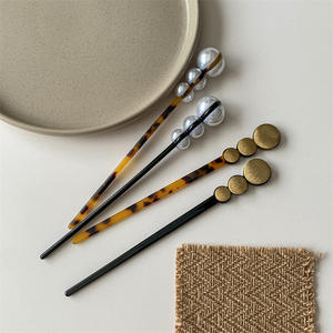 Horquilla Diaria de Perlas, Sencilla, Moderna y Elegante, para Moño, Estilo Antiguo, Accesorio para el Cabello, Personalizable - Product Image 3