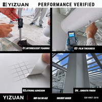 Revêtement liquide alkyde intumescent à base de solvant industriel pour la protection incendie des structures en acier, pulvérisation mate pour la marque YIZUAN