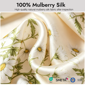 Foulard de luxe 70x70 cm en soie de mûrier 100% imprimé numériquement, bandana carré moyen tendance pour femme 2026 - Product Image 2