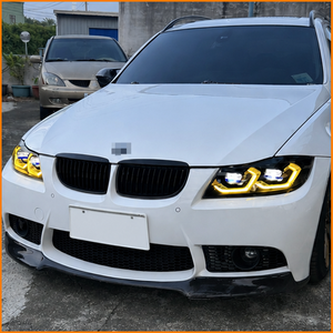 Conjunto de Faros Delanteros de Repuesto para <span class=keywords><strong>BMW</strong></span> Serie 3 E90 <span class=keywords><strong>2005</strong></span>-2012, Estilo M3 Competition G80 2023, con Luces Diurnas Ámbar - Product Image 5