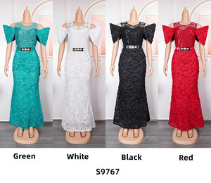 MS9767 abiti da sera con paillettes da donna abiti da sera in maglia di perline fiore per festa di nozze Elegent abiti turchi da donna - Product Image 5