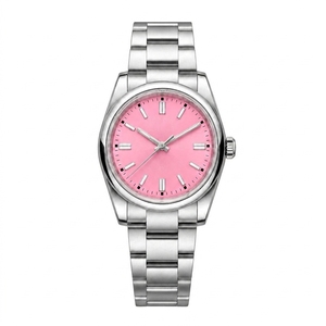 Montre mécanique, bracelet en acier inoxydable, montre-bracelet analogique à quartz, style business décontracté - Product Image 6