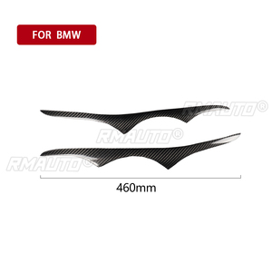 1 paire de couvre-phares de voiture en fibre de carbone véritable pour BMW E92 E93 335I 2006-2012 - Product Image 3