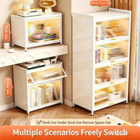 Meuble de rangement modulaire autoportant en acier pour salon, servant de buffet