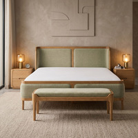 Meubles de luxe uniques en leur genre, lit king size moderne de haute qualité, revêtement en velours.