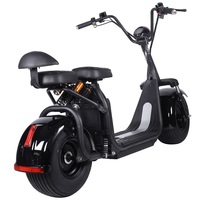 Scooter Eléctrico Clásico de 1500W, Económico, de 2 Plazas, Citycoco, con Dos Ranuras para Baterías de Litio Extraíbles