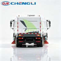 Camion balayeuse routière électrique pure Foton 12 tonnes, batterie CATL 162 kWh, lavage et balayage tout-en-un pour le nettoyage des routes