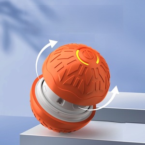 Akıllı dayanıklı 360 ° USB şarj aleti yürüyüş Pet haddeleme topu şarj edilebilir otomatik TPR kauçuk interaktif kediler köpekler için evcil hayvan topu oyuncak - Product Image 4