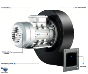 Df đa cánh chịu nhiệt độ cao gây ra dự thảo công nghiệp quạt ly tâm hội thảo Quạt làm mát - Product Image 4