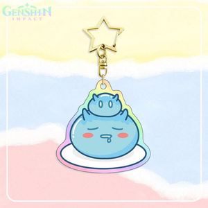 Wholesale <b>Anime</b> <b>Keychains</b> Maker Acrylic Carabiner Keychain with Holographic Charm Offset Printing Plastic Resin Materials Gifts - Product Image 5