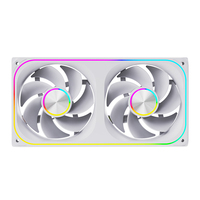 Ventilador AntarcChill de 240 mm con Aspas Invertidas y Carcasa de Espejo Infinito, Fácil Instalación, Flujo de Aire Inverso, Ventilador de Refrigeración para PC, Compatible con OEM y ODM