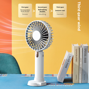 ハンドヘルドファン空冷ファン1200mAhミニポータブル軽量家庭用屋外用加湿 - Product Image 6