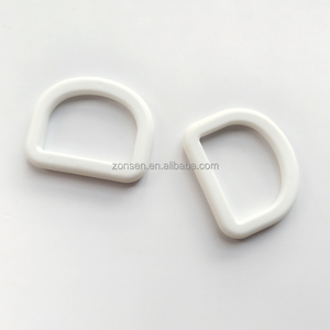 KAM <span class=keywords><strong>1</strong></span> pulgada de plástico blanco en forma de D hebilla de bucle de anillo en D hebilla ajustable para cinturones de bolsa hebilla D gruesa de 25mm - Product Image 6