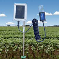 Sonde solaire LoRa d'extérieur Thingsend avec capteurs sans fil 8-en-1 pour humidité, température, NPK, PH et EC (TDR)
