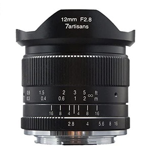 7 thợ thủ công Ống kính tiêu cự thủ công góc rộng 12mm F2.8 cho máy ảnh E/FX/<span class=keywords><strong>EOS</strong></span>-M/M43 mirroeless Sony A7 A9 A7II A6000 A6300 - Product Image 1