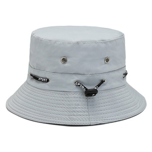 Sombrero de Pescador Unisex de Color Sólido con Anillo Metálico Decorativo, Casual, para Primavera/Verano, para Adultos de 56-58 cm, con Logotipo Personalizado - Product Image 3