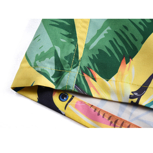 Người Đàn Ông Giản Dị Nút Áo Sơ Mi Tùy Chỉnh In 100% Bông Vải Hawaii Ngắn Tay Áo Áo Sơ Mi - Product Image 6