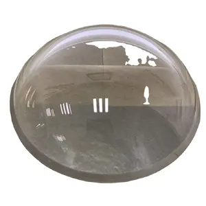 Üretici özel boyut yüksek kalite 30 Mm100 Mm şeffaf cam optik Dome Lens